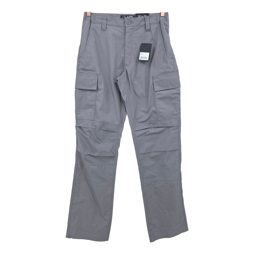 LA Police Gear Mens 30x36 Gray Core Tactical Cargo Pants NWT